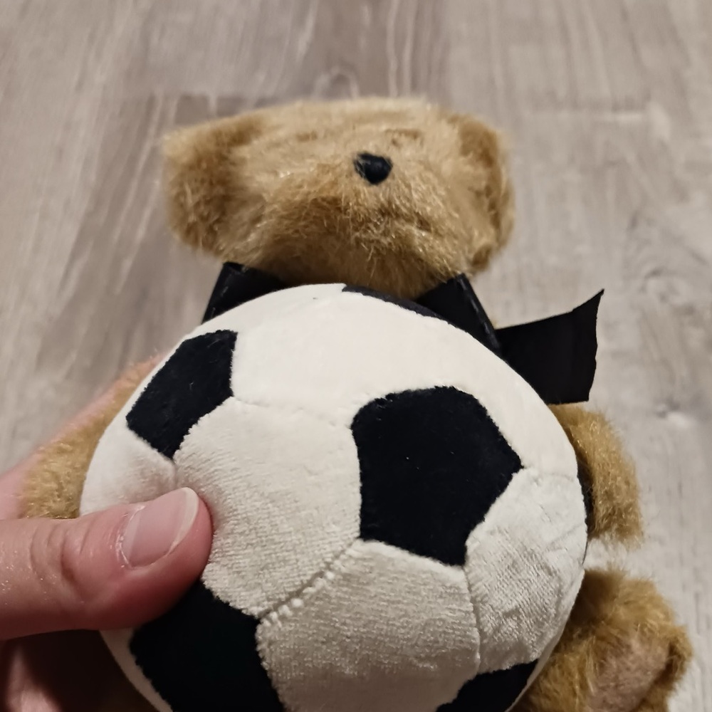 Teddy bear with soccer ball nwt